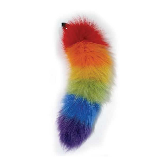 Rainbow Foxy Tail Butt Plug
