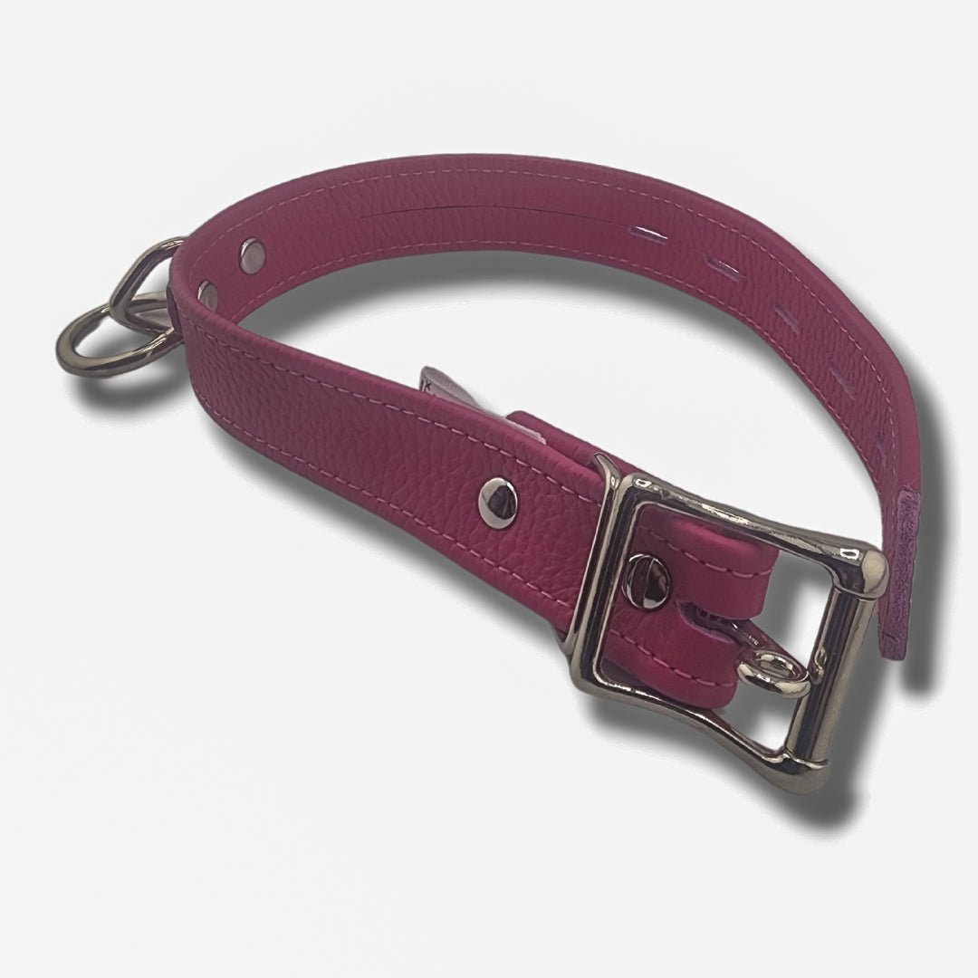 Blush Enigma Elegance Locking Leather Collar