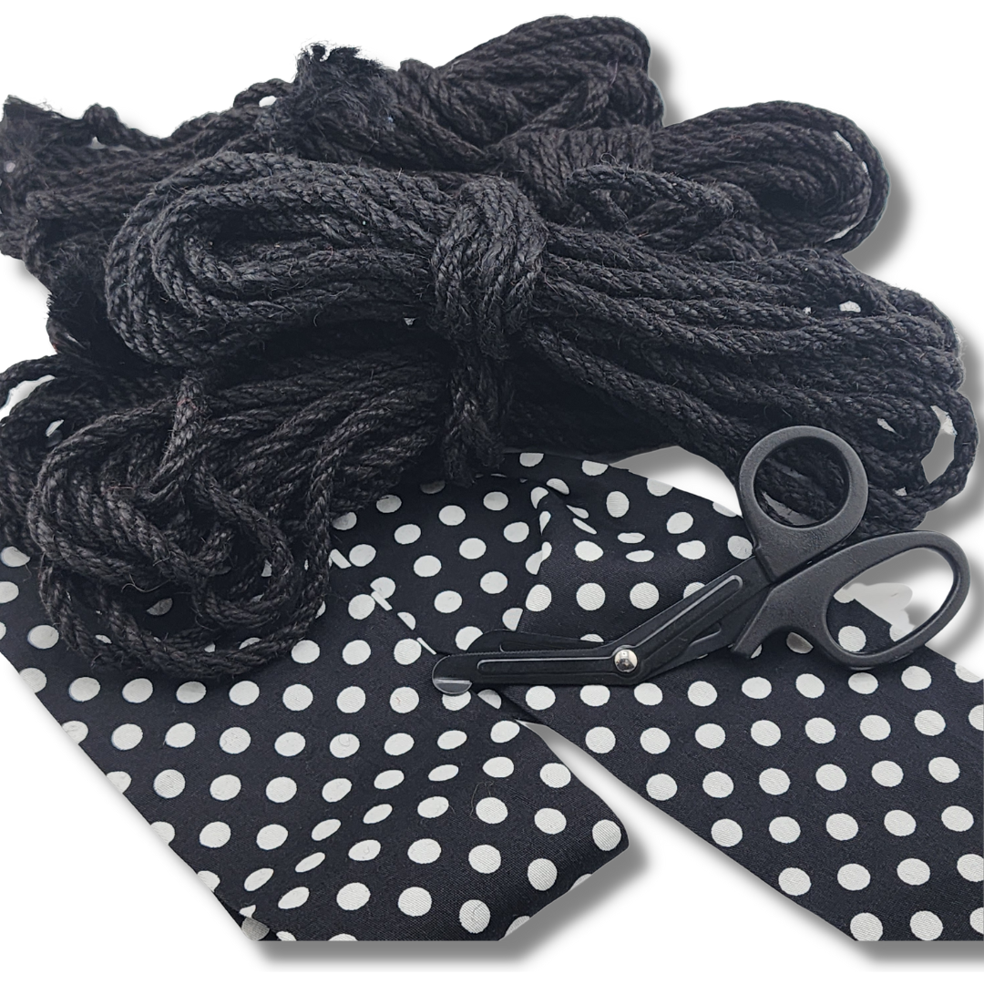 Shibari Jute Rope Kit- Black